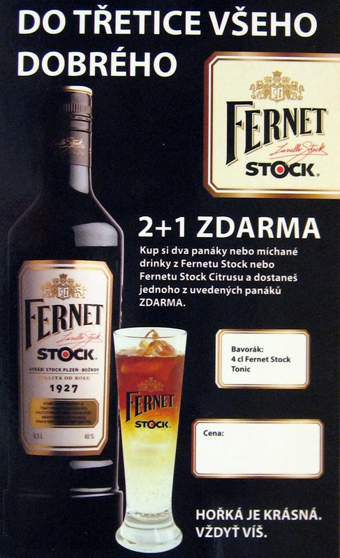 Fernet 2+1 zdarma