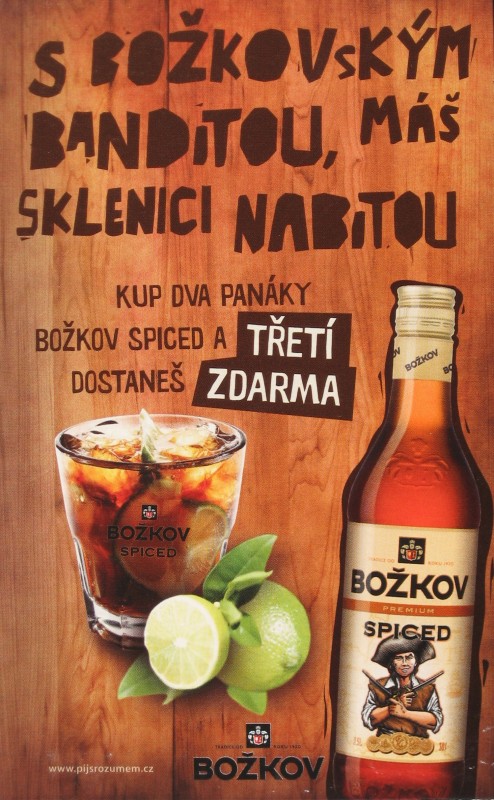 Bozkov Spiced 2+1 zdarma